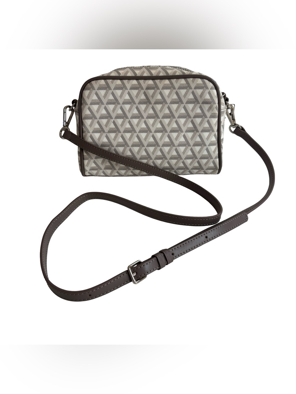 Lancaster Gray Patterned Small Crossbody Bag